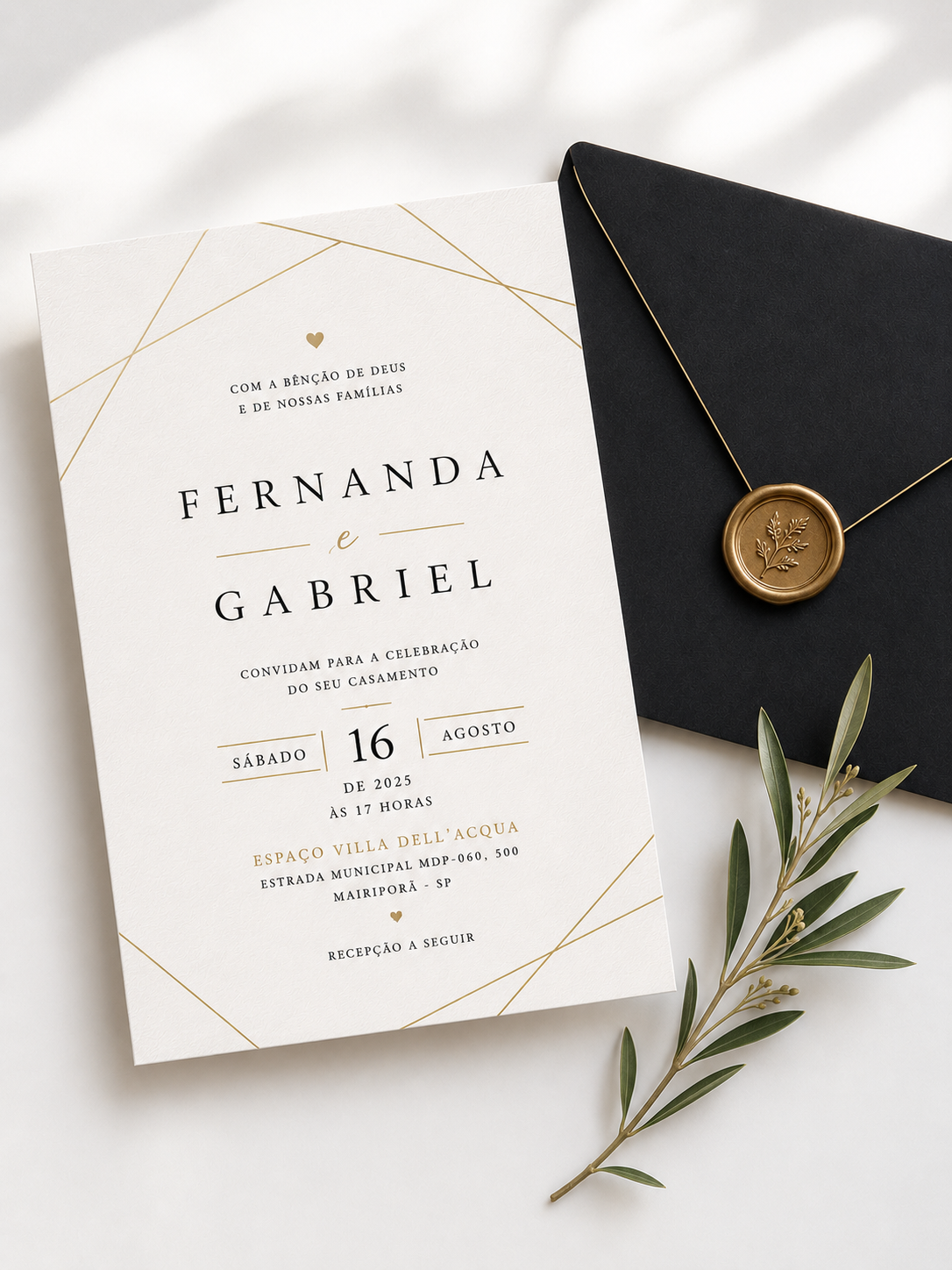 Tema moderno · Fernanda & Gabriel