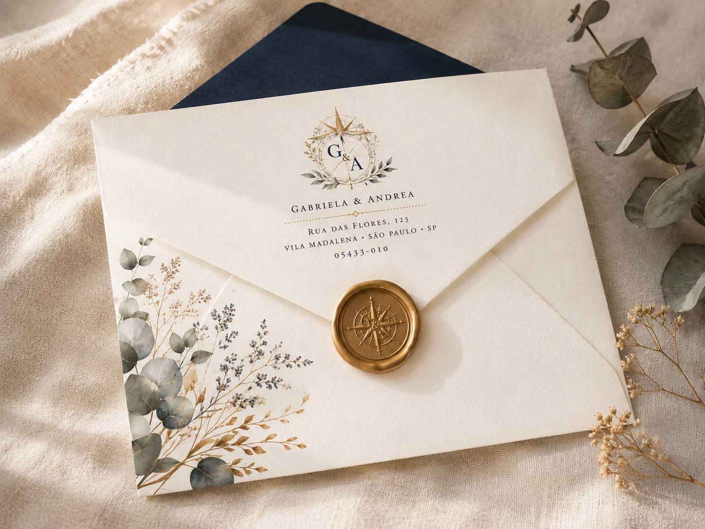 Convite de casamento