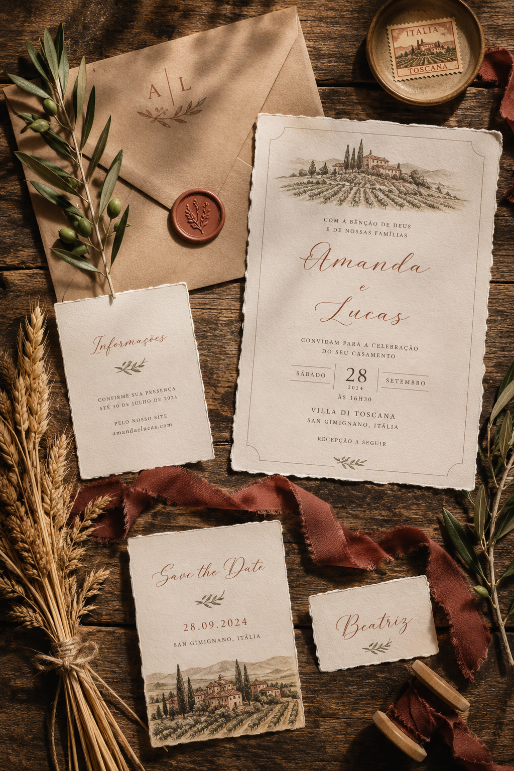 Tema toscano · Amanda & Lucas